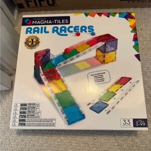 Magna-Tiles Rail Racers Colorful Building Set